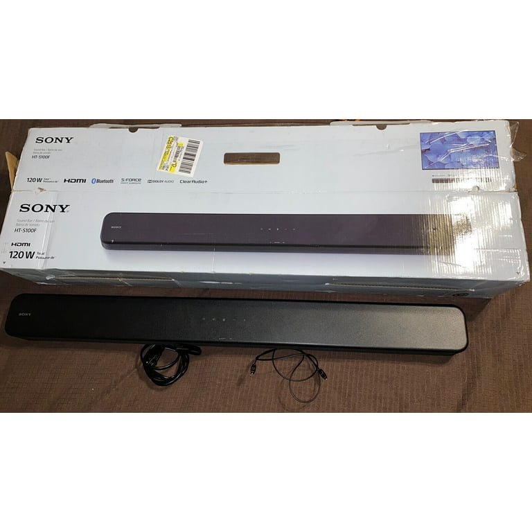 SONY HT-S100F Bluetooth対応スピーカー ブラック Sony HT-ST100F Two-Channel Built-In Tweeter Sound Bar | Abt