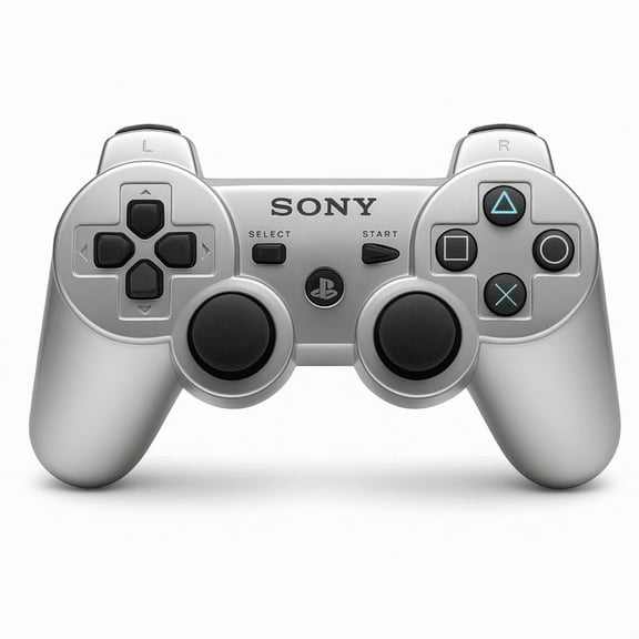 Restored Sony OEM PS3 Dualshock 3 Controller Silver For PlayStation 3