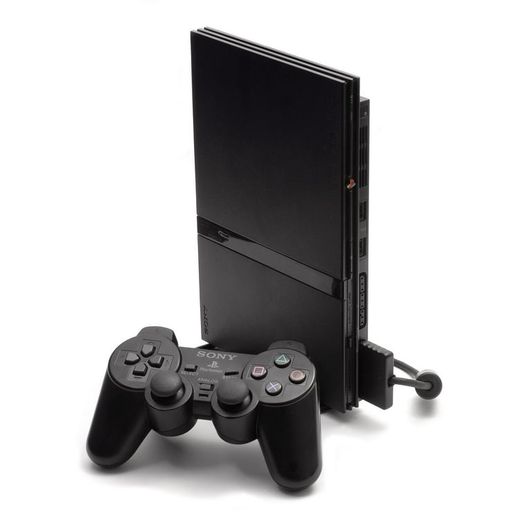 Restored Sony PlayStation 2 PS2 Slim Console Black Matching