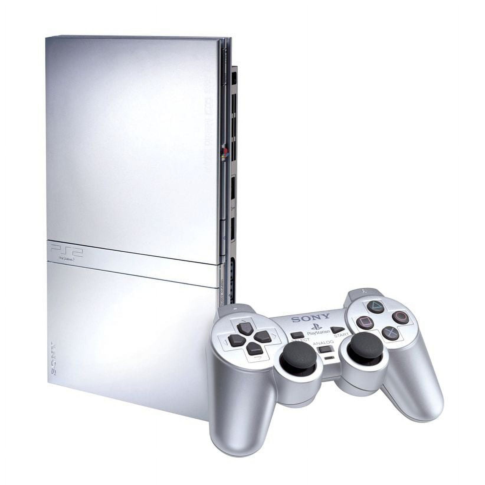 Restored Sony PlayStation 2 PS2 Slim Console (Satin Silver) with Matching  DS2 Controller (Refurbished) 