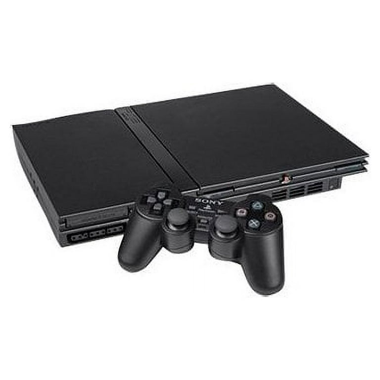 Restored Sony PlayStation 2 PS2 Slim Console Black Matching