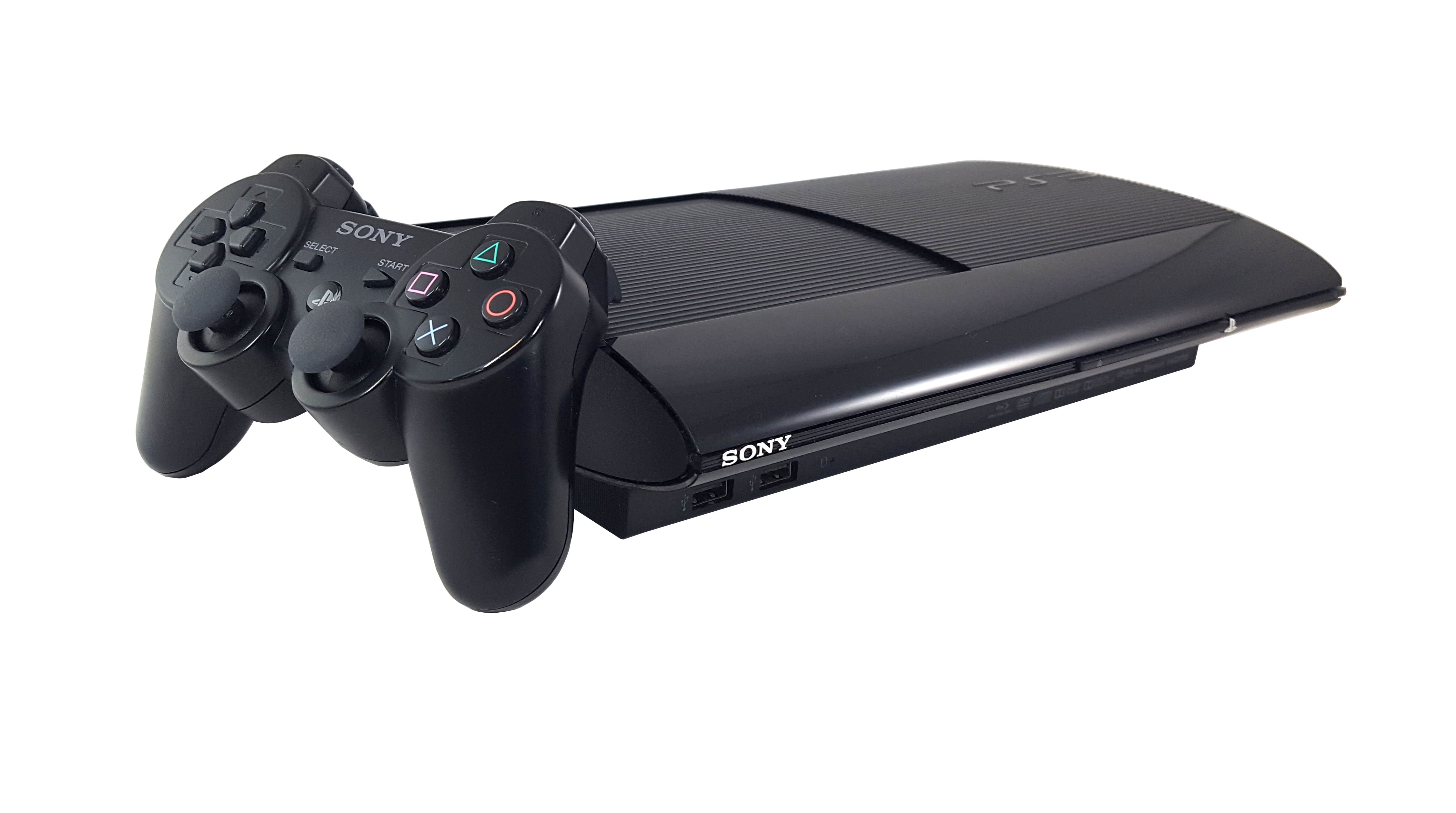 Restored Sony PlayStation 3 PS3 Super Slim 250GB Video Game Console Black  Controller HDMI (Refurbished)