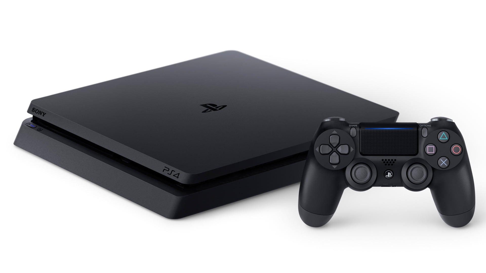Sony PlayStation 4 Slim PS4 Console with Matching Controller (Refurbished) - Walmart.com