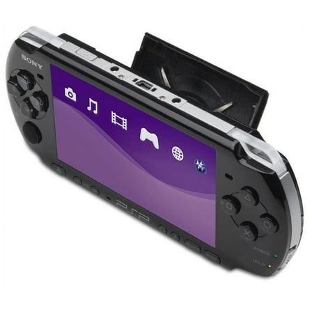 Restored Sony PlayStation Portable PSP 3000 Core Pack System (Piano Black) and Charger (Refurbished)