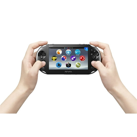 Sony PlayStation Vita 2000 with Charger, Black, Restored