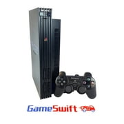 Restored Sony PlayStation 2 PS2 Fat Video Game Console with 1 GB Data Storage, Black