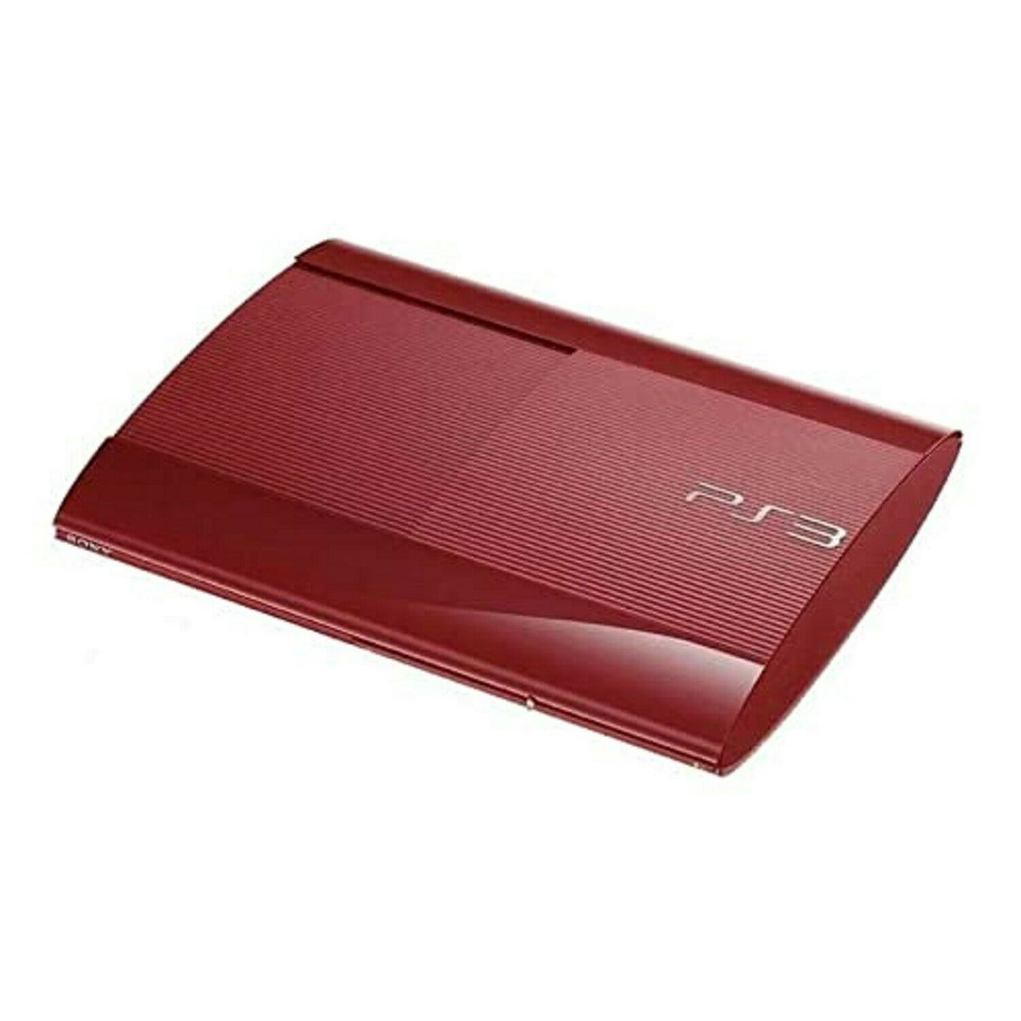 PlayStation 3 CECH-4001C Console Only, 500GB, Garnet Red, Refurbished