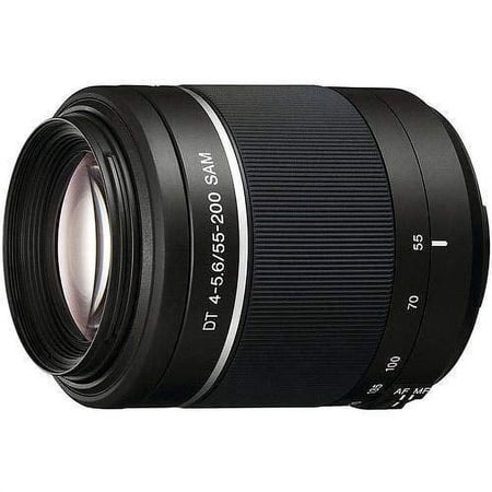 Restored Sony SAL55200 55-200mm f/4-5.6 DT ED Compact Telephoto Zoom Lens (Refurbished)