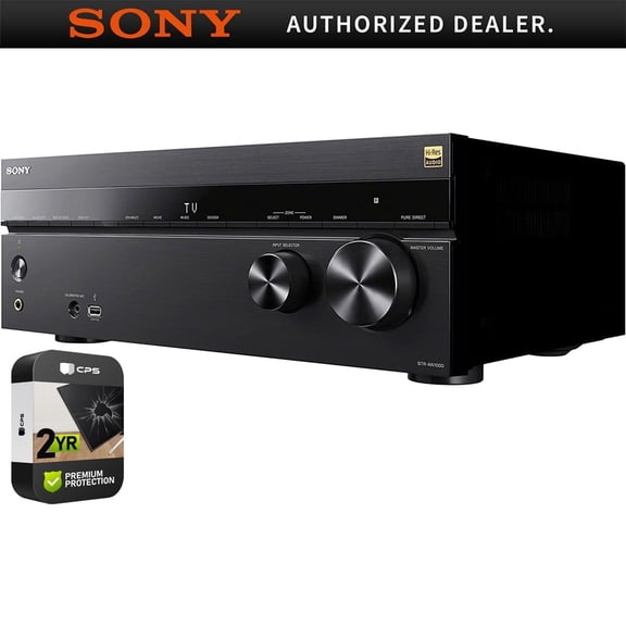 Restored Sony STR-AN1000 7.2 Channel Home Theater 8K A/V Receiver Bundle with 2 YR CPS Enhanced Protection Pack (Refurbished)