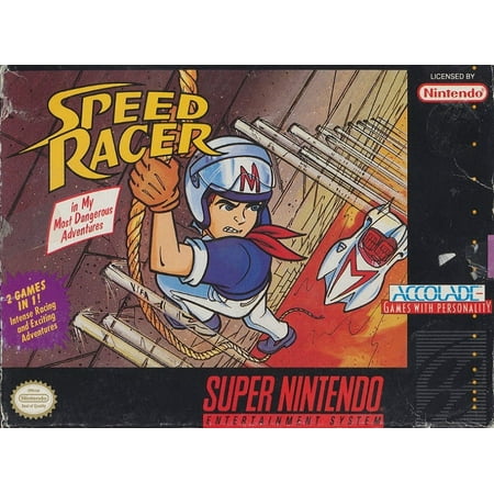Restored Speed Racer (Super Nintendo, 1994) SNES Racing Game (Refurbished)