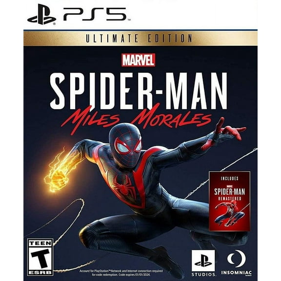 Restored Spider-Man: Miles Morales Ultimate Edition (PlayStation 5, 2020) Marvel Super Hero Game (Refurbished)