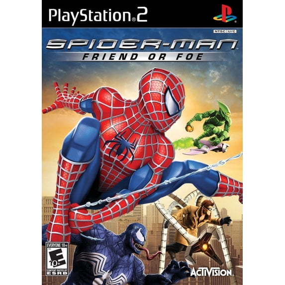 Restored Spiderman Friend or Foe PlayStation 2 Action-Adventure Video Game