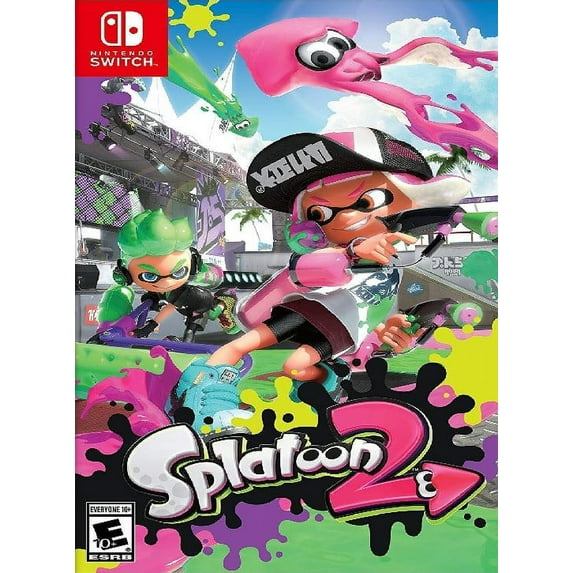 Restored Splatoon 2 by Nintendo, Physical Format/ Nintendo Switch, Shooter Game, 4 Offline Players