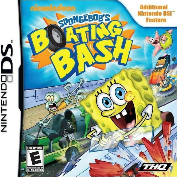 Restored SpongeBob's Boating Bash (Nintendo DS, 2010) Nickelodeon Game (Refurbished)