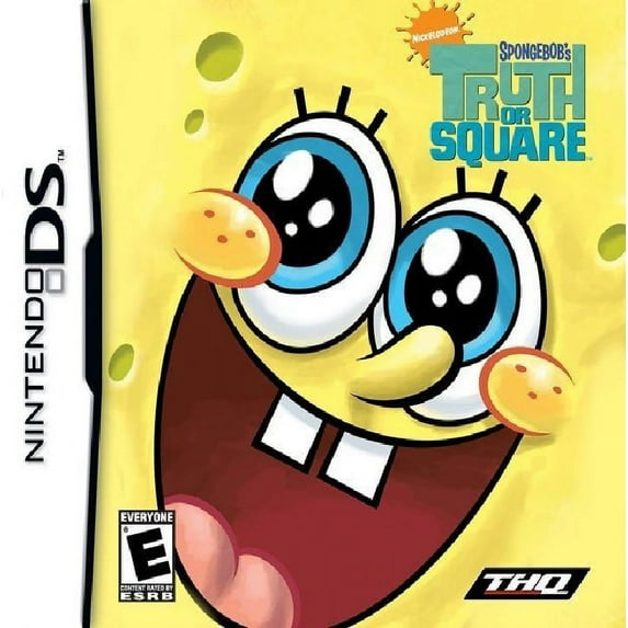 Restored SpongeBob's Truth or Square, by THQ, Physical/for Nintendo DS & DSi, Action & Adventure, Family Video Game