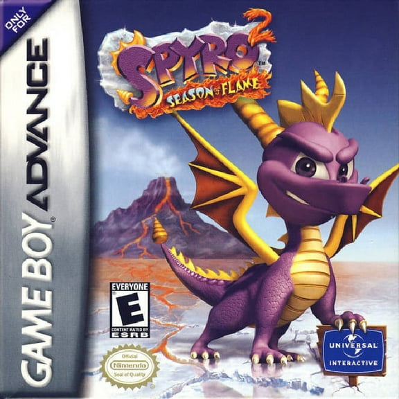 Restored Spyro 2: Season of Flame (Nintendo Game Boy Advance, 2002) (Refurbished)