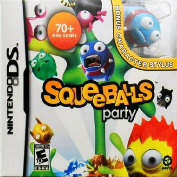 Restored Squeeballs Party (Nintendo DS, 2009) Multiplayer Mini-Games (Refurbished)