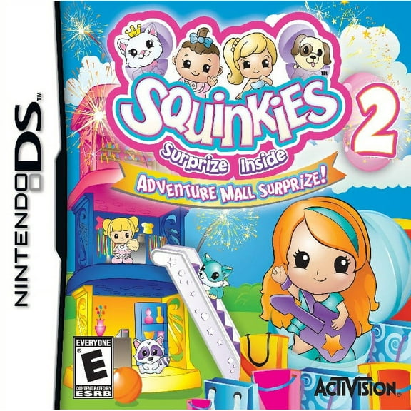Restored Squinkies 2: Adventure Mall Surprize! (Nintendo DS, 2011) Kids Game (Refurbished)