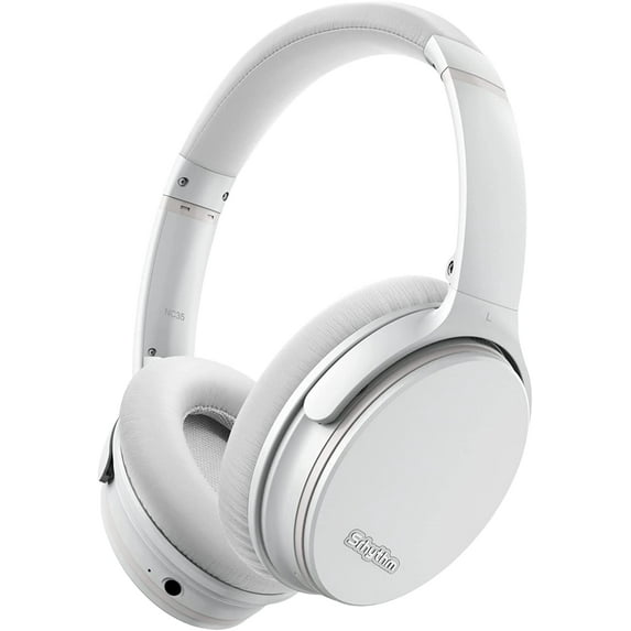 Restored Srhythm NC35 Noise Cancelling Headphones Wireless Bluetooth 5.0, Fast Charge over Ear Lightweight Headset with Microphones,Mega Bas 50+ Hours’ Playtime (Refurbished)