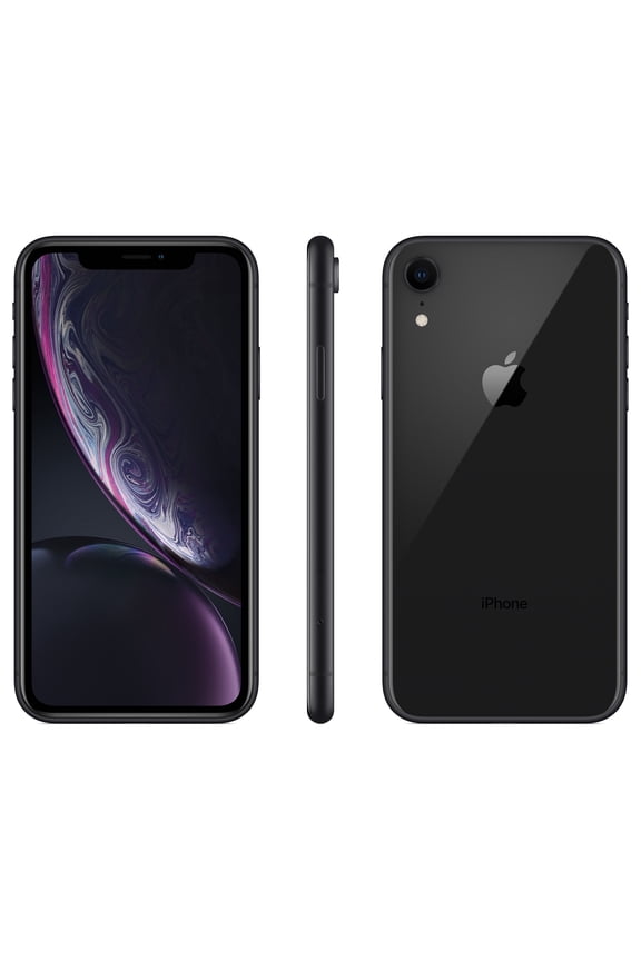 Restored Straight Talk Apple iPhone XR, 64GB, Black Prepaid Smartphone (Locked to Carrier) (Refurbished)