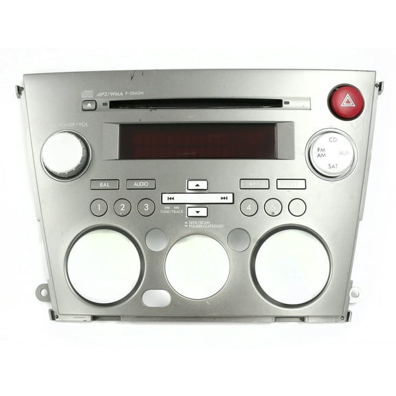 Restored Subaru Legacy 2007-2009 Radio Control Panel Bezel P-204UN Option Code UP0 (Refurbished)