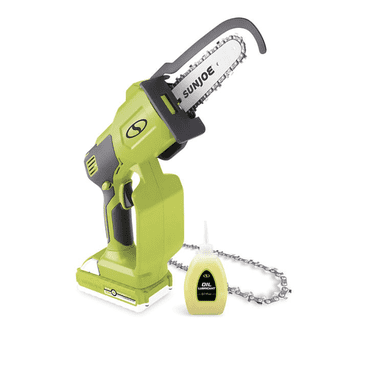 Restored Sun Joe 24V One-Handed Chain Saw Kit W/ Bonus Chain, 2.5-Ah Battery & Charger (Refurbished)