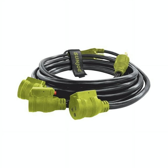 Restored Sun Joe SJG-EXT2510-3WAY Generator Series 3 Outlet Power Cord 25-Foot 10/3-Gauge 3750 watts (Refurbished)