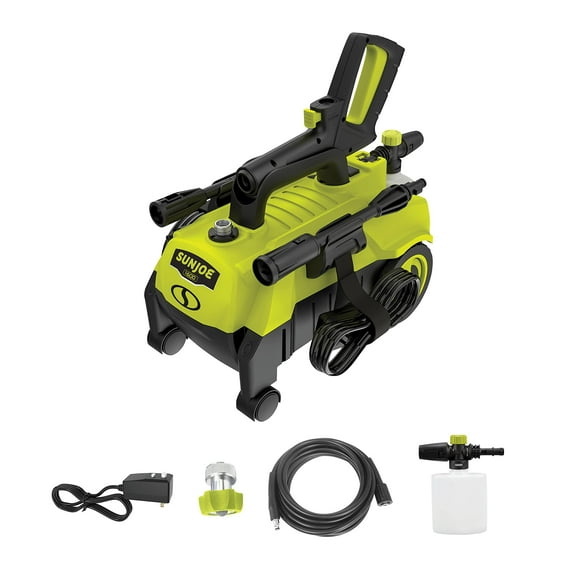 Restored Sun Joe SPX3160 Max 11-Amp Electric High Pressure Washer, W/Foam Cannon, Swivel Wheels, 0-45 Degree Twist Nozzle (Refurbished)