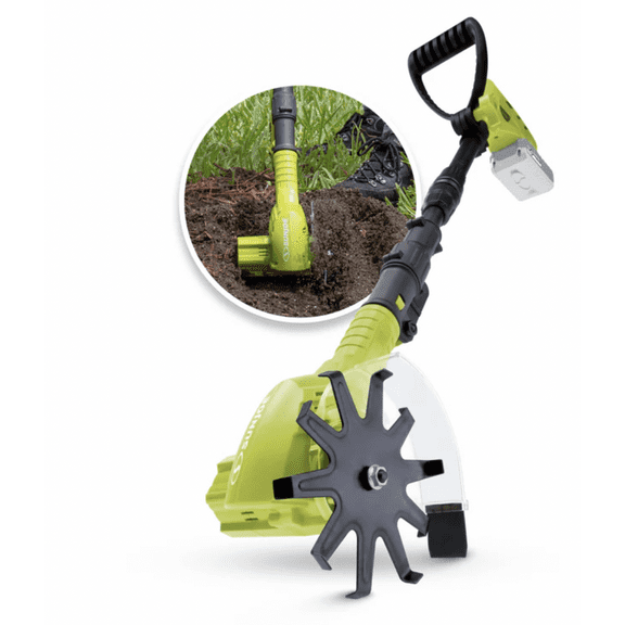 Restored Sun Joe TJW24C 24-Volt Cordless Telescoping Weeder/Cultivator Kit W/ 2.0-Ah Battery + Charger (Refurbished)