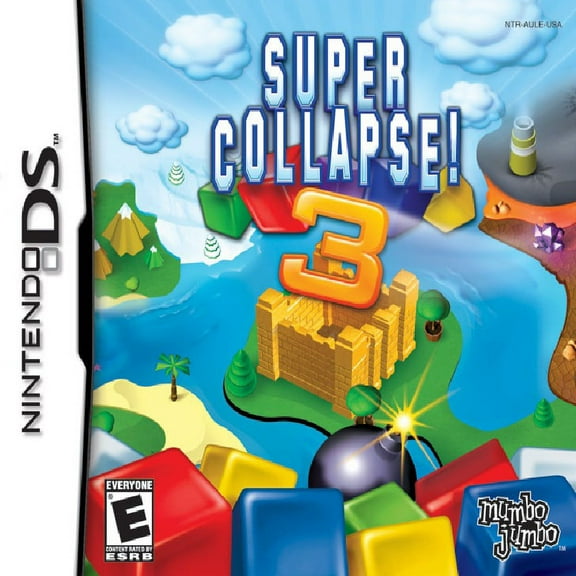 Restored Super Collapse 3 (Nintendo DS, 2007) Puzzle Game (Refurbished)