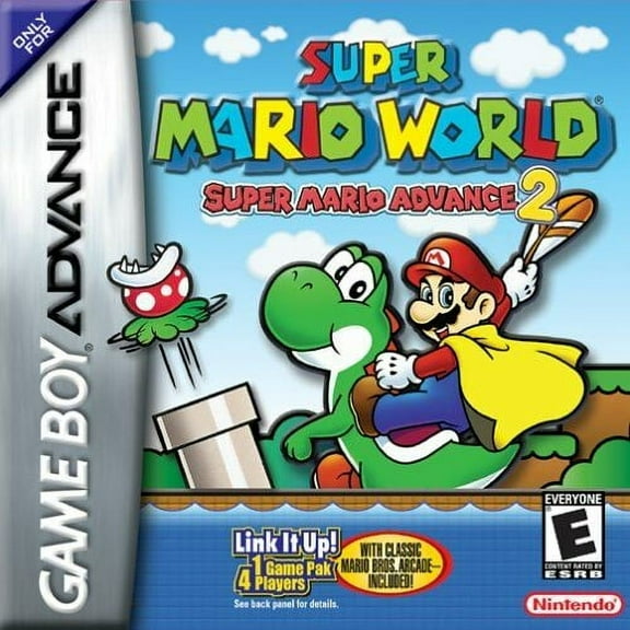Restored Super Mario Advance 2: Super Mario World - Nintendo Gameboy Advance GBA (Refurbished)