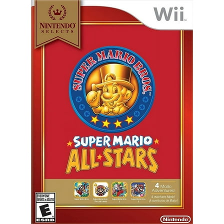 Restored Super Mario All-Stars:Select (Nintendo Wii, 2016) Adventure Game (Refurbished)