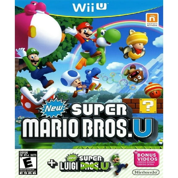 Restored Super Mario Bros. U & Super Luigi U (Nintendo Wii U, 2015) Video Game (Refurbished)