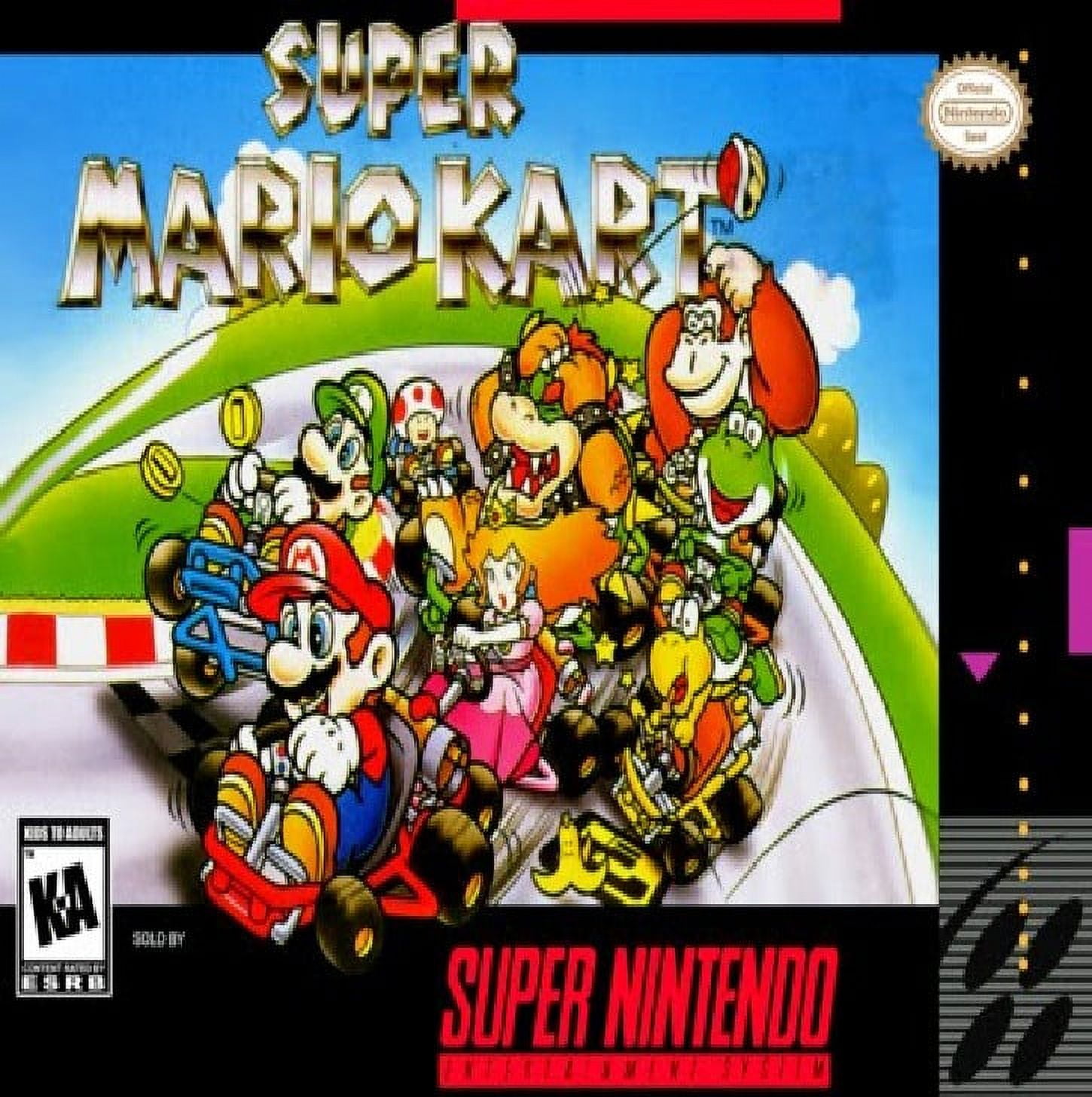 Restored Super Mario Kart Snes Refurbished 7105