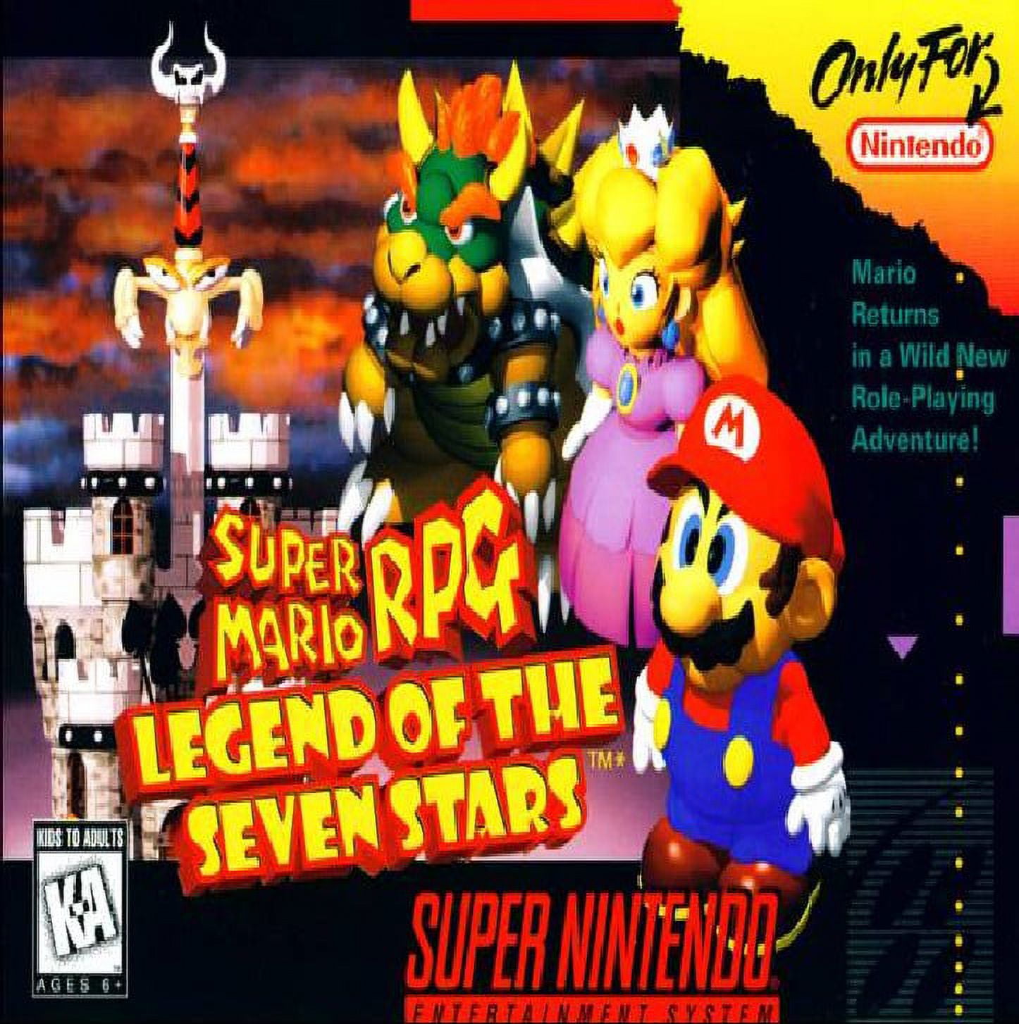 Restored Super Mario RPG: Legend of the Seven Stars (Super Nintendo