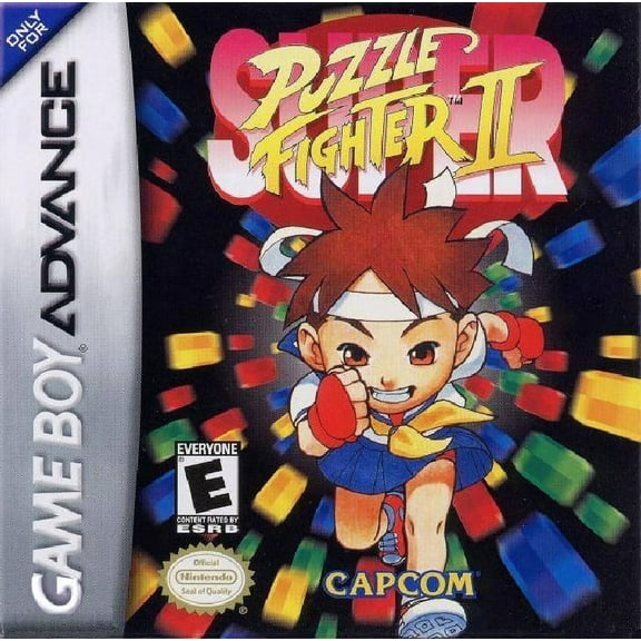 Restored Super Puzzle Fighter II (Nintendo GameBoy Advance, 2003) Video Game (Refurbished)