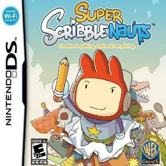 Restored Super Scribblenauts (Nintendo DS, 2010) Puzzle Game (Refurbished)
