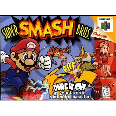Restored Super Smash Bros. (Nintendo 64, 1999) Fighting Game (Refurbished)