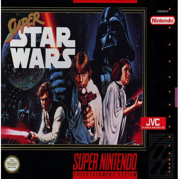 Restored Super Star Wars (Super Nintendo, 1992) SNES Shooter Game (Refurbished)