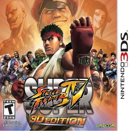 Restored Super Street Fighter IV (3D Edition) (Nintendo 3DS, 2011) Battle Game (Refurbished)