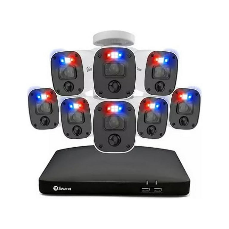 Restored Swann SWDVK856808RQ1T Enforcer 8 Channel 4K DVR CCTV, 8