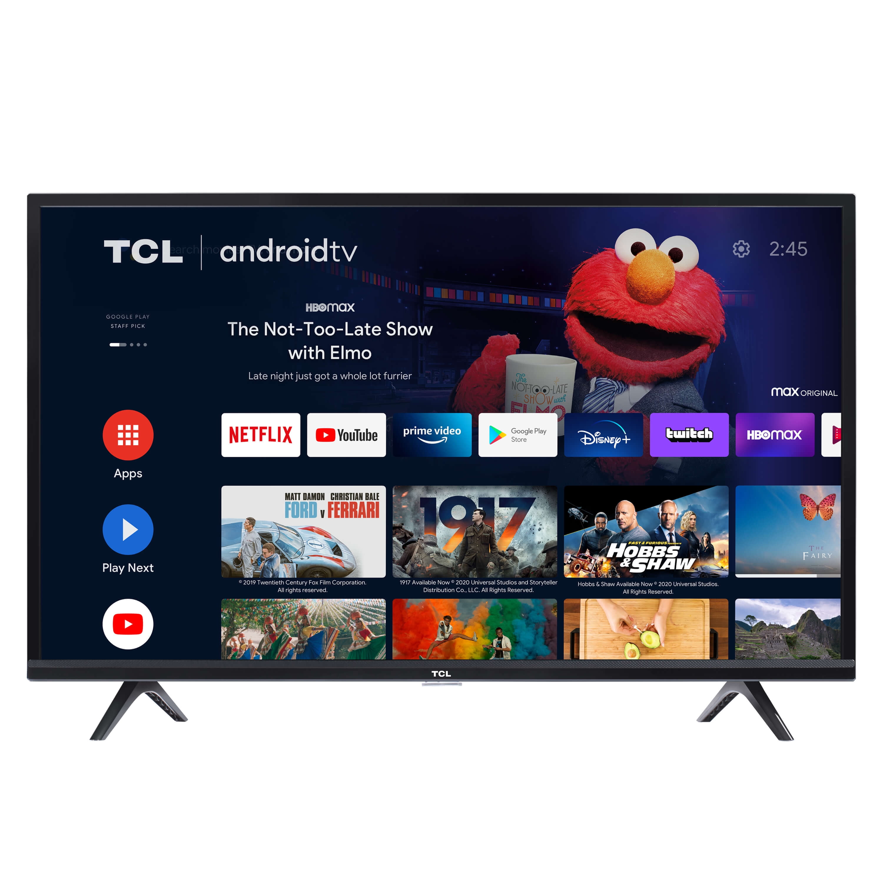 Restored TCL 32 Class 4-Series HD Smart Android TV - 32S334-B (Refurbished)