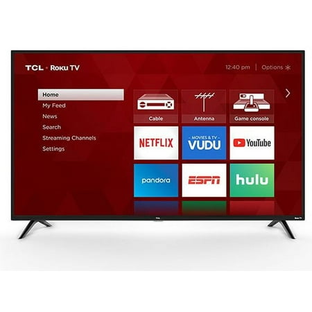 Restored TCL 32" Class 720P HD LED Roku Smart TV 3 Series 32S321 (Refurbished)