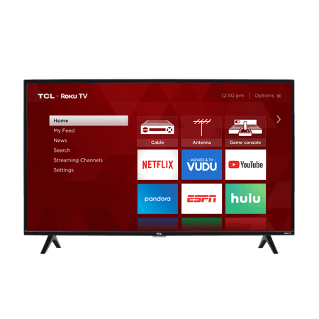 Restored TCL 43" Class (1080P) Roku Smart LED TV (43S325-B) (Refurbished)