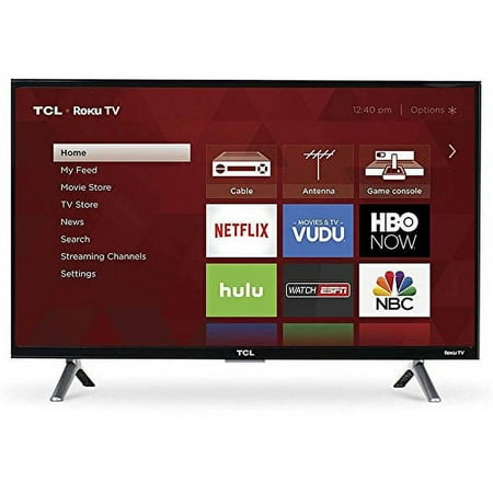 Restored TCL 43" Class 4K (2160P) Roku Smart LED TV (43S405) (Refurbished)