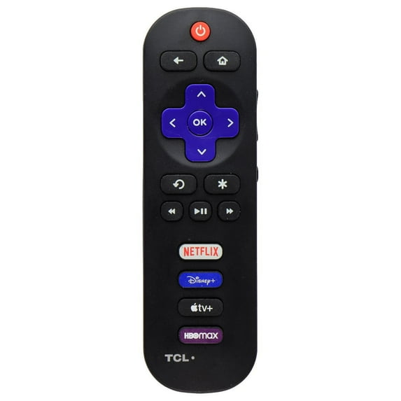 Restored TCL Replacement Roku TV Remote with Netflix/Disney+/Apple TV+/HBO Max Buttons (Refurbished)