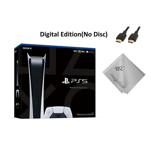 Restored TEC Sony PlayStation_PS5 Video Game Console (Digital Edition)- PlayStation - 5 (Refurbished)