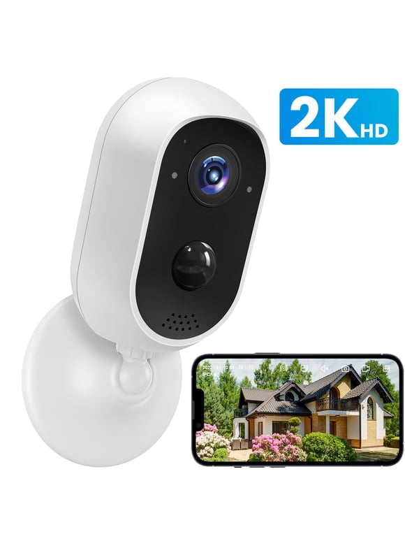 Momentum HD Wireless Security Camera (2 Pack) – 720p, Night Vision, 2-Way Audio, Pet Monitor | Works With IOS & Android (Renewed)