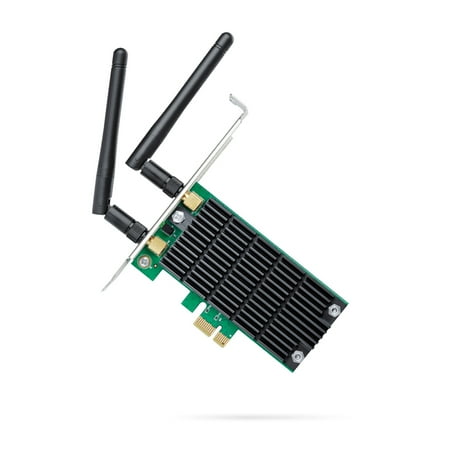 TP-Link - Dual-Band Wireless-AC PCIe Network Card - Black