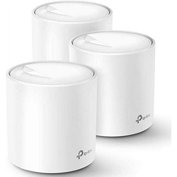 Restored TP-Link Deco X60 WiFi 6 AX3000-3 Pack - Whole-Home Mesh Wi-Fi System (Refurbished)